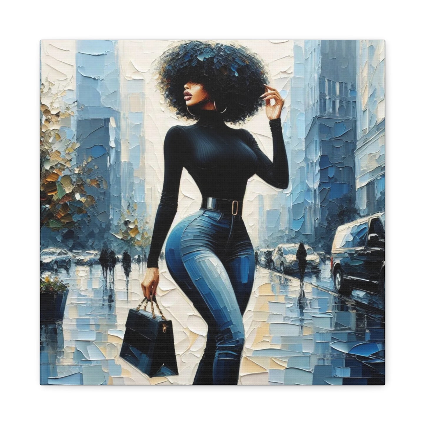Beautiful Black Woman Canvas Art