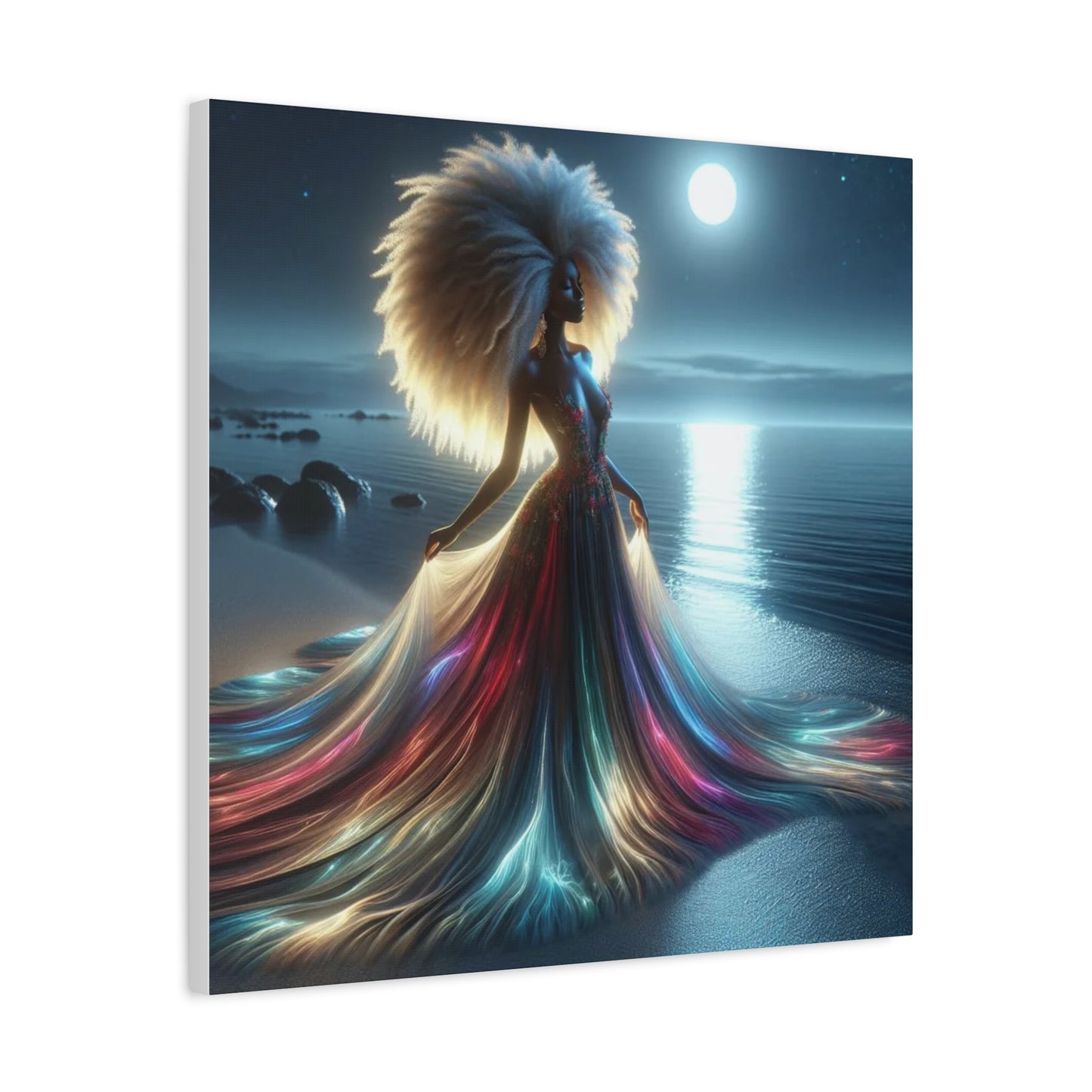 Beautiful Black Woman Canvas Art
