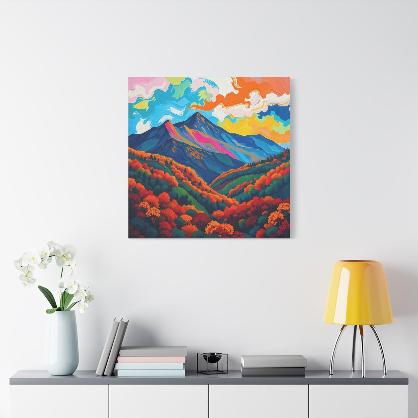 Canvas Wall Art - Abstract Black Hills Scenic