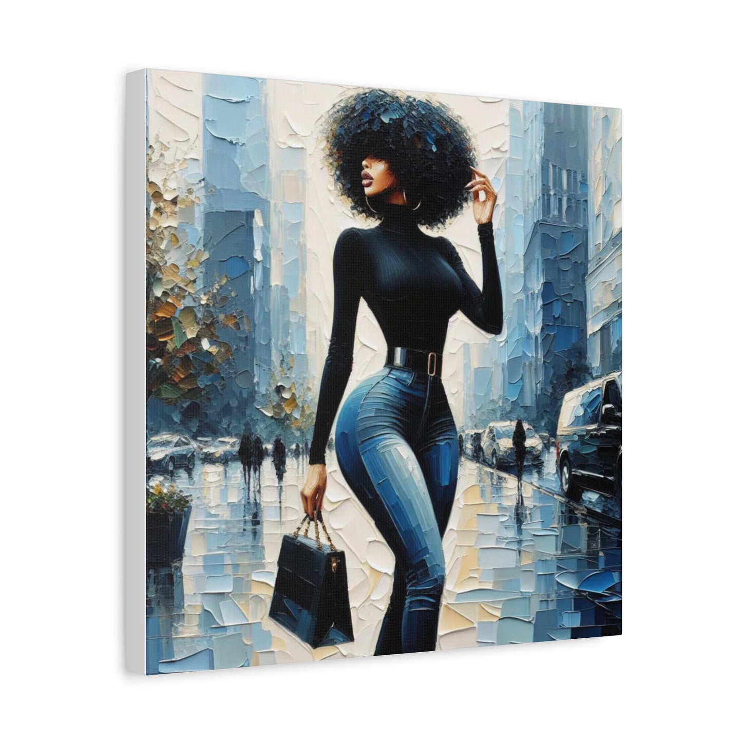 Beautiful Black Woman Canvas Art