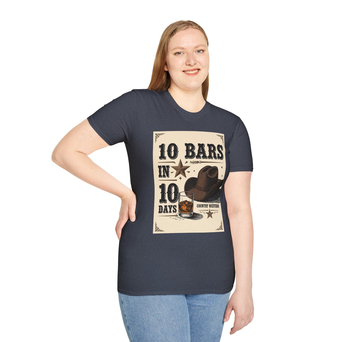 10 bars In 10 Days Western Boho, Unisex T-Shirt,