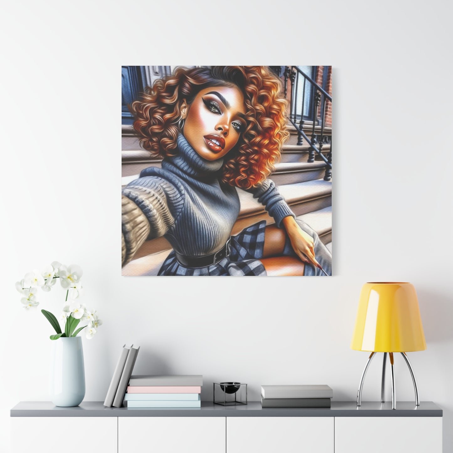 Beautiful Black Woman Canvas Art