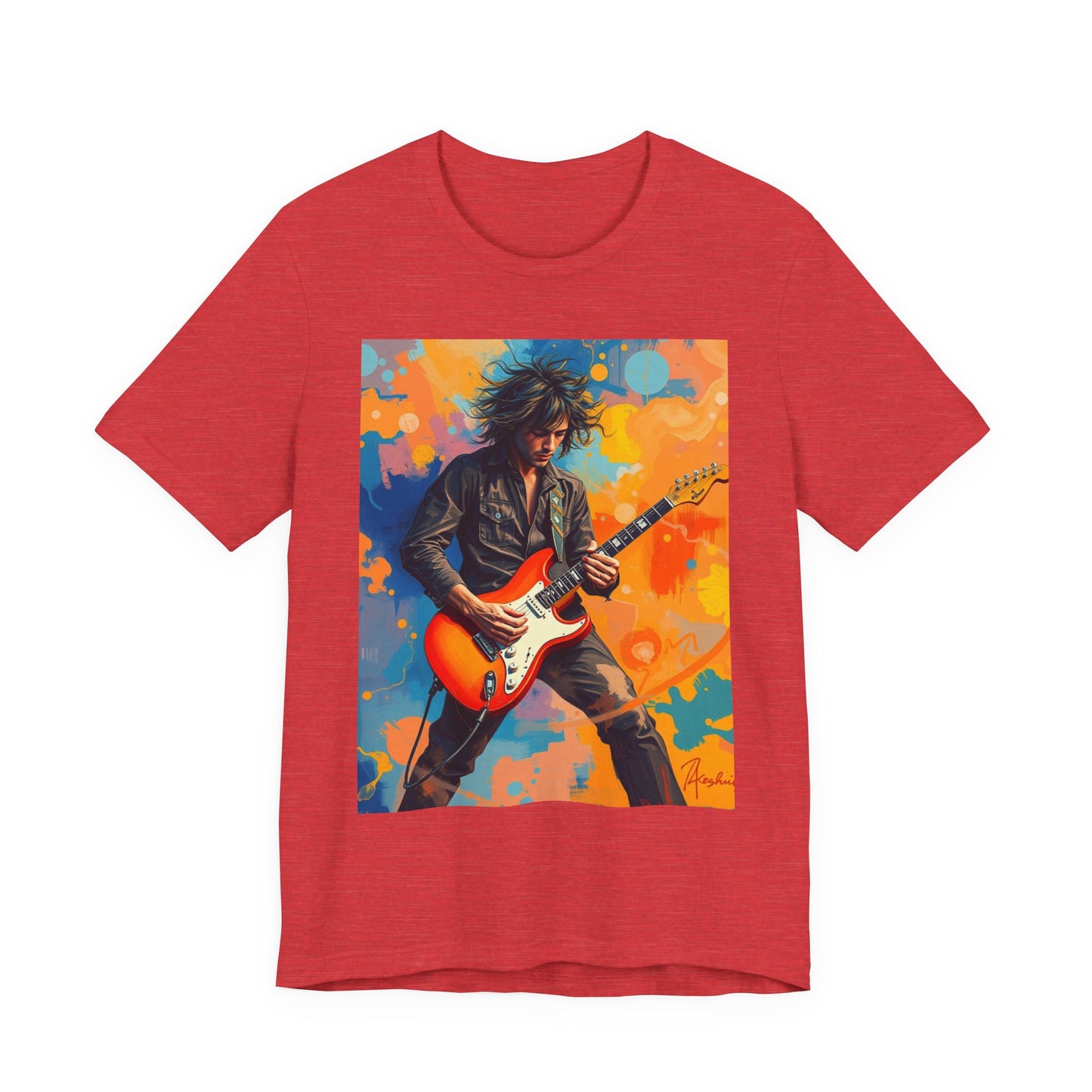 Male 80s Rocker Abstract T-Shirt 1