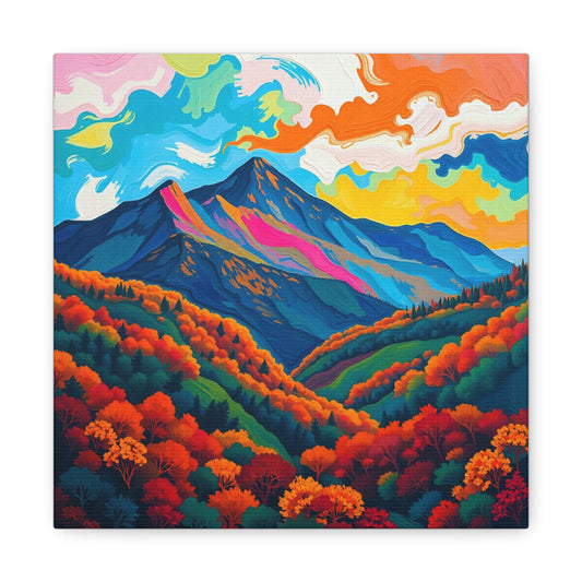 Canvas Wall Art - Abstract Black Hills Scenic