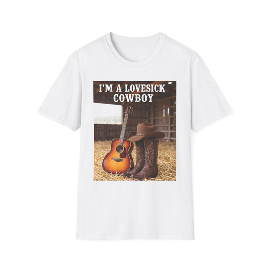 I'm a Lovesick Cowboy Western Boho, Unisex T-Shirt,