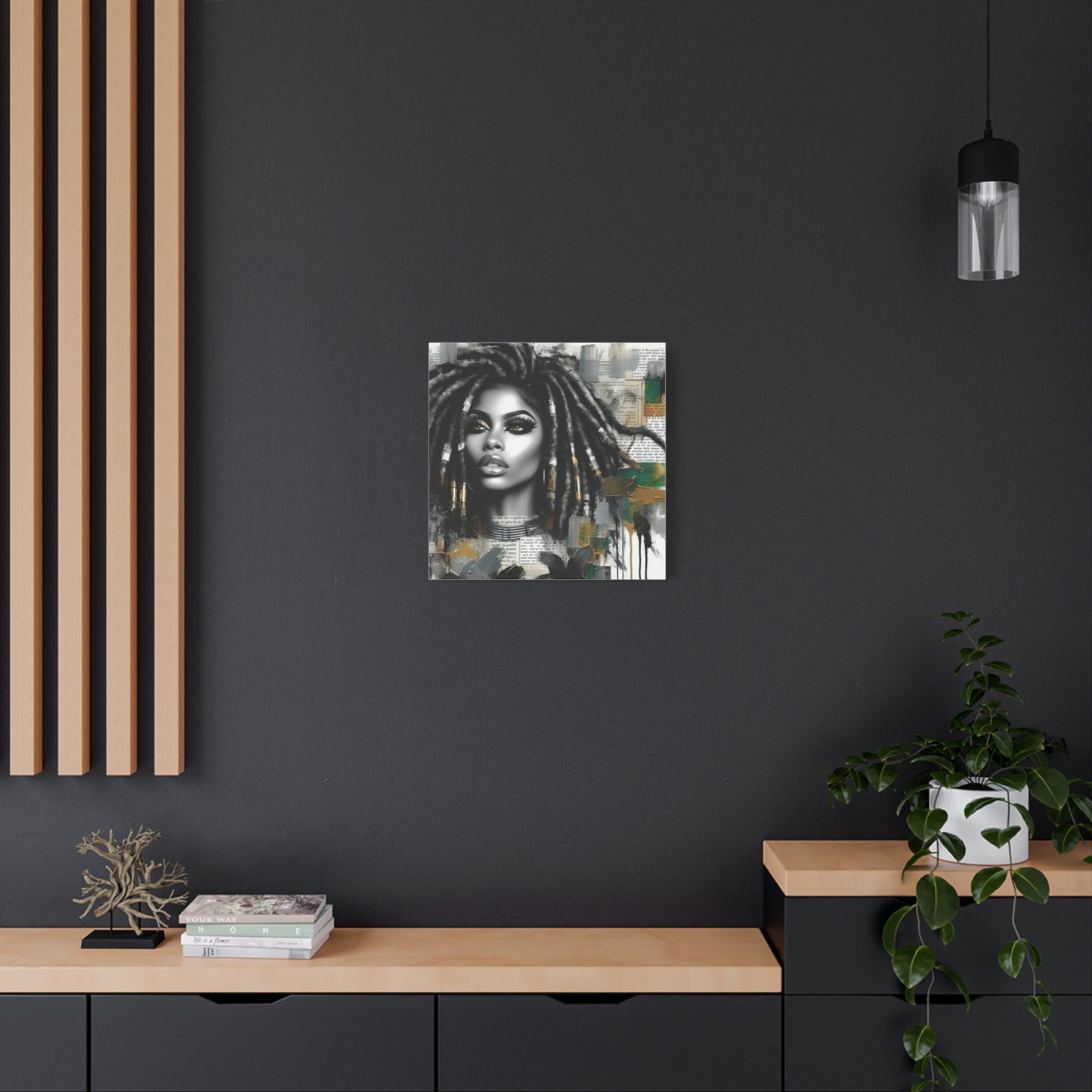 Beautiful Black Woman Canvas Art