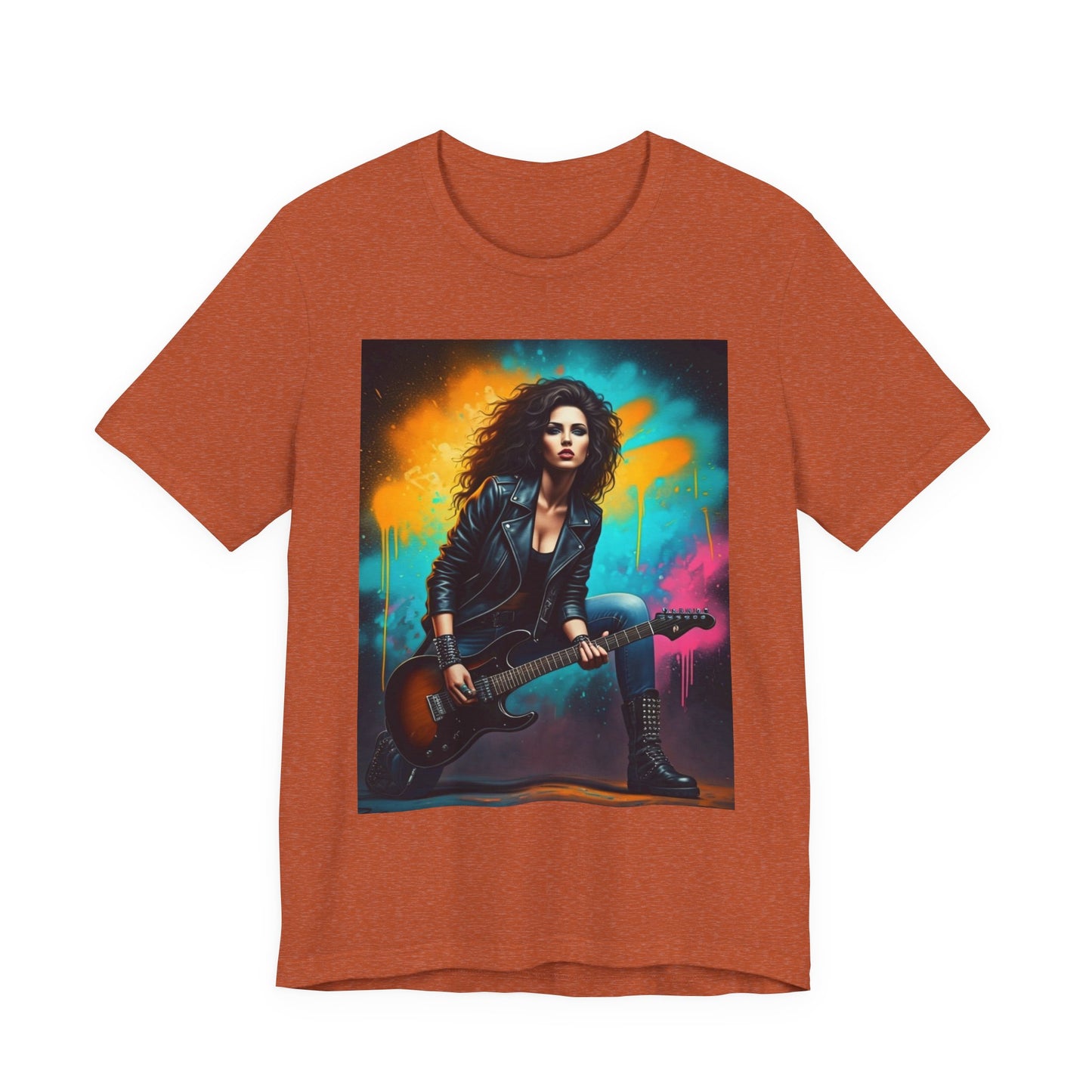 Woman Rock Star Abstract T-Shirt