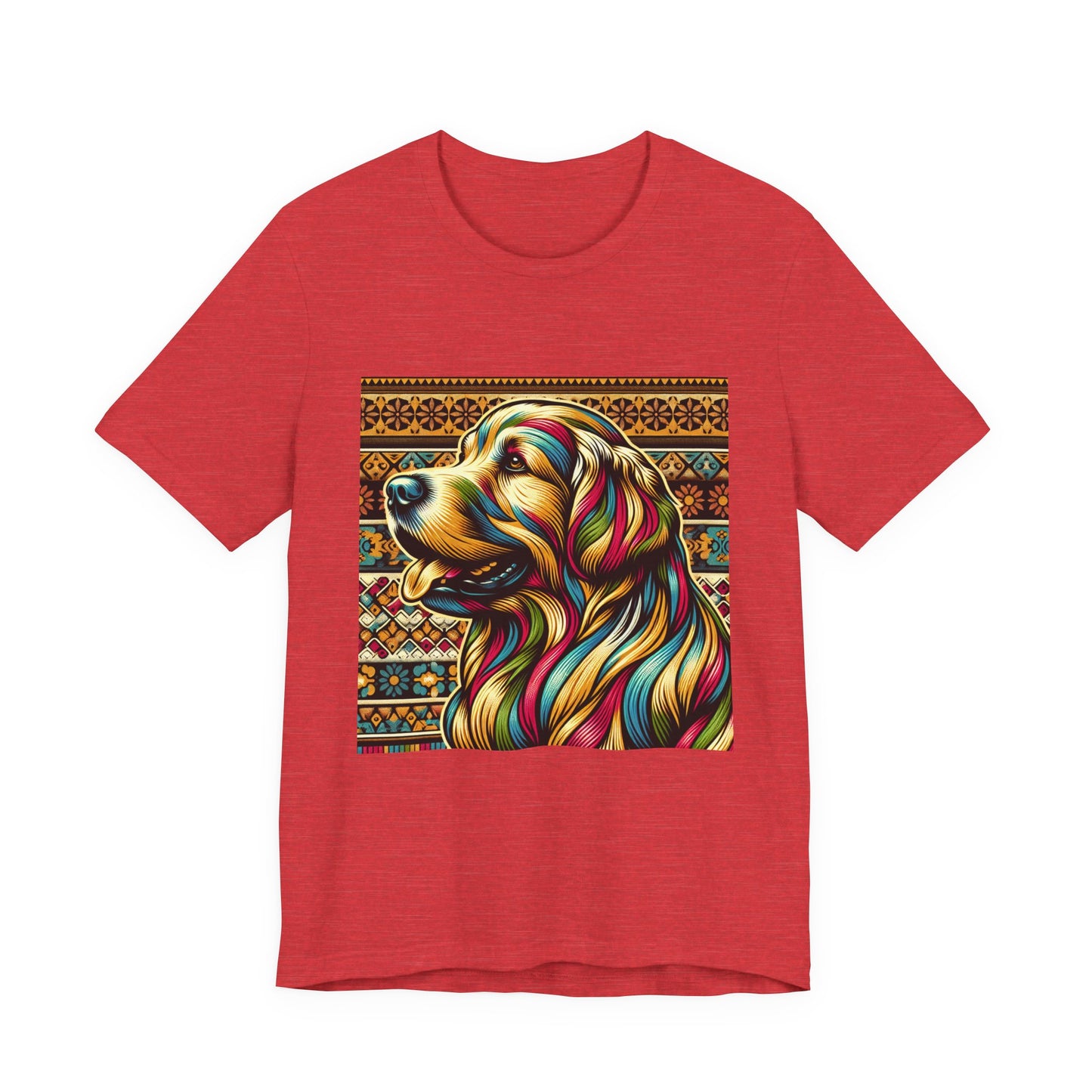 Retro Colorful Golden Retiever Tee - Unisex Shirt