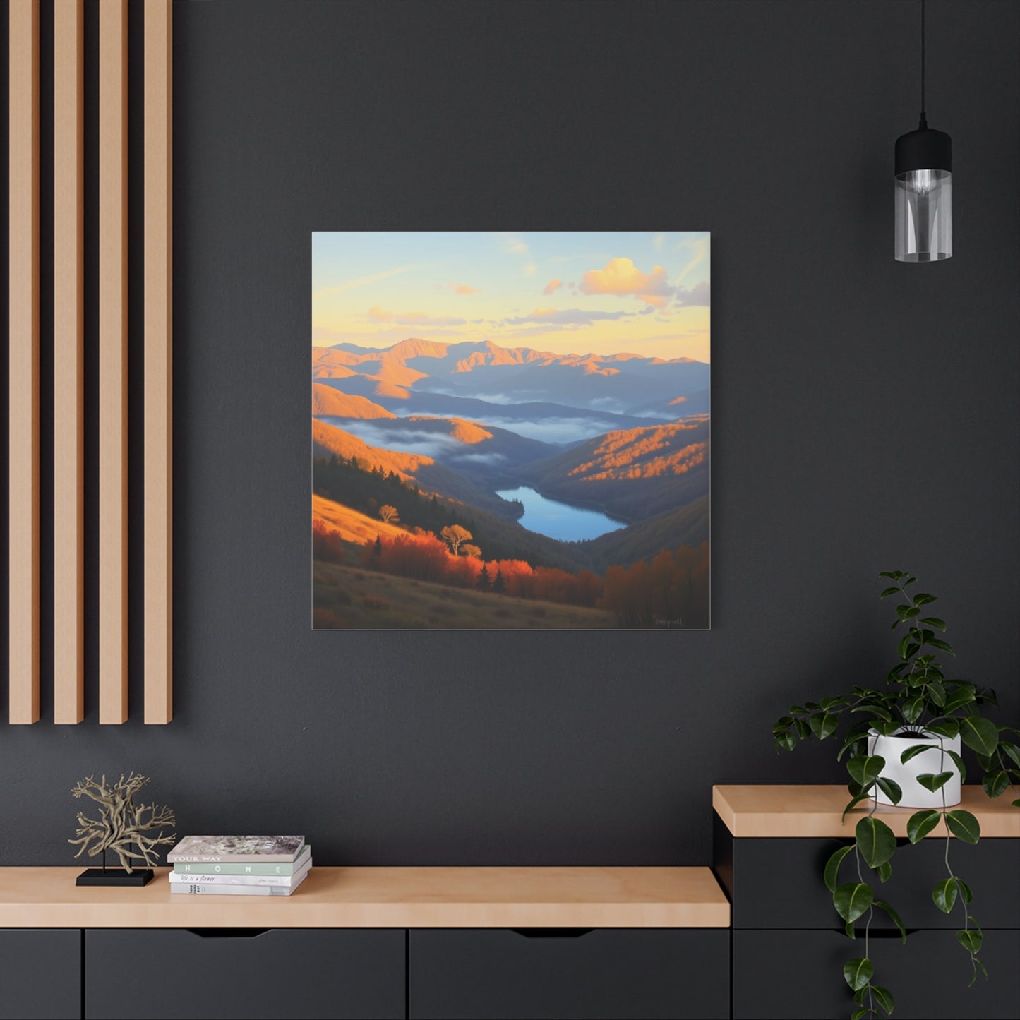 Canvas Print - The Ozark Mountain Lake Art