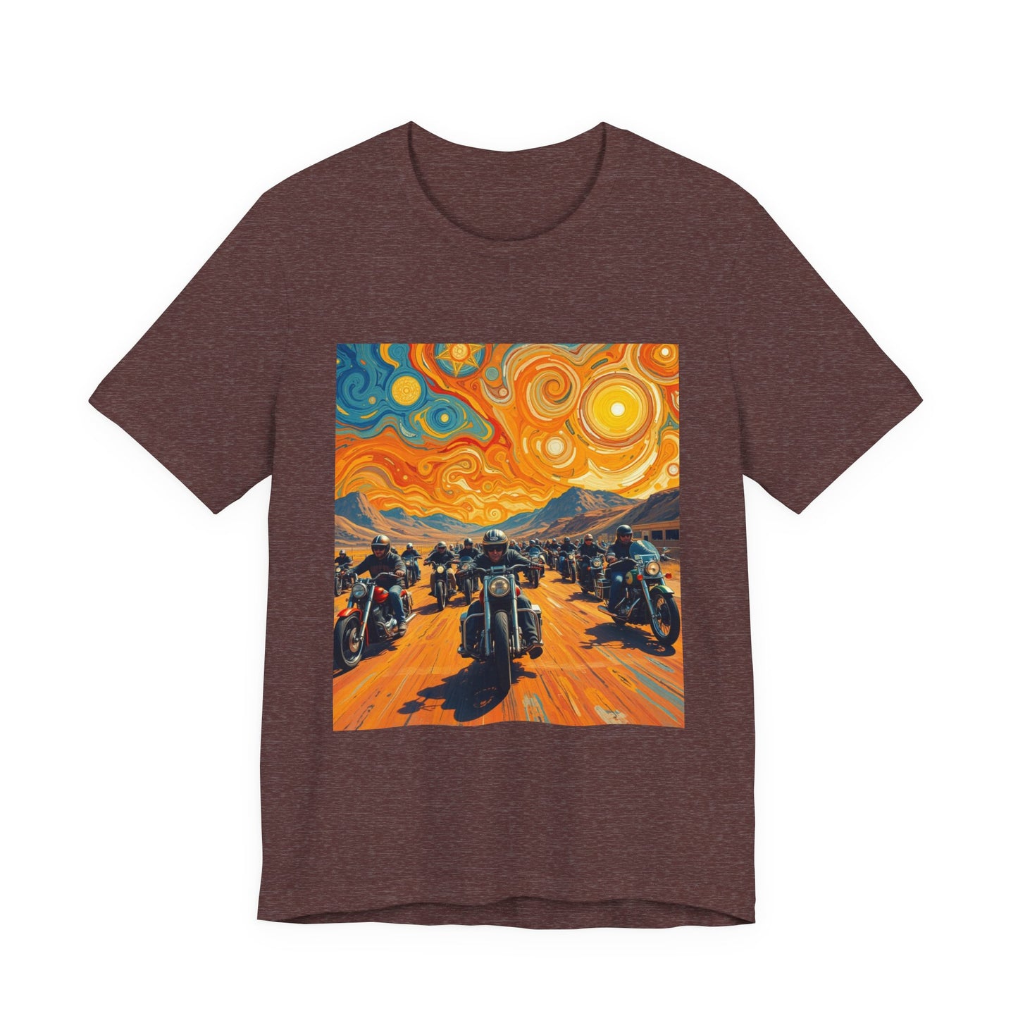 Black Hills Bikers in Sturgis Abstract Tee