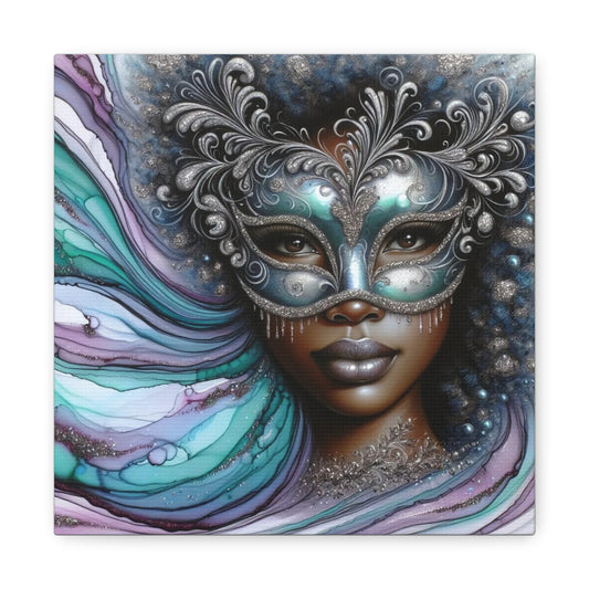 Beautiful Black Woman Abstract Canvas Art