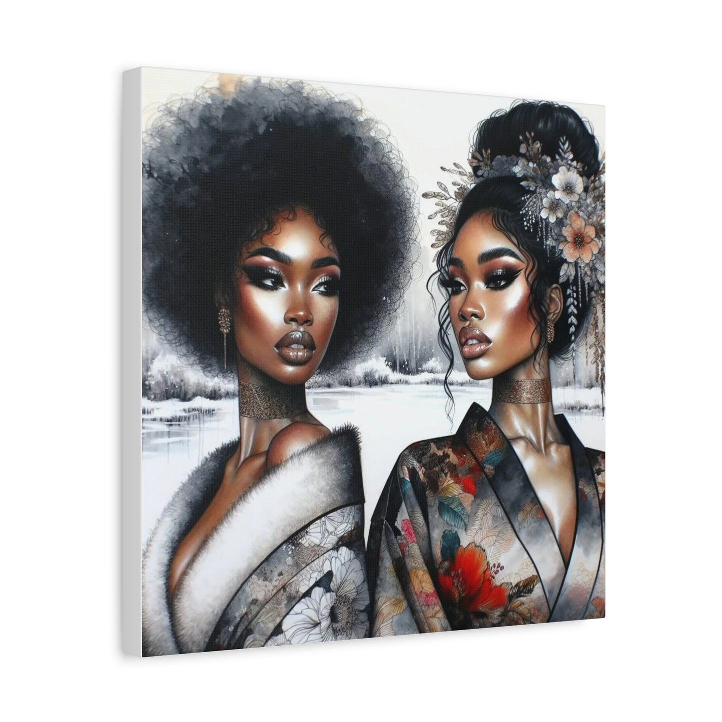 Beautiful Black Woman Canvas Art