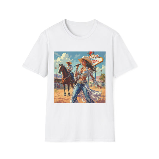 Bringing Country Heat to Las Vegas Rodeo Western Boho, Unisex T-Shirt,