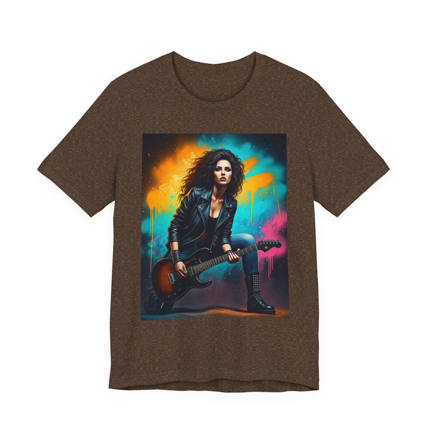 Woman Rock Star Abstract T-Shirt