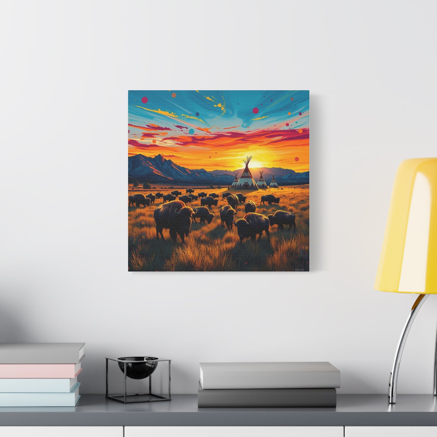 Canvas Print -Where the Buffalo Roam Wall Art