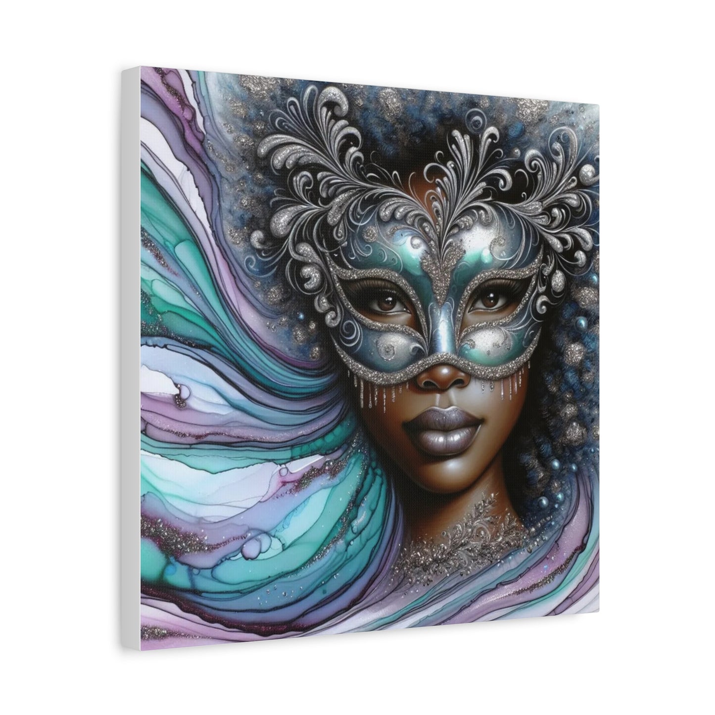 Beautiful Black Woman Abstract Canvas Art