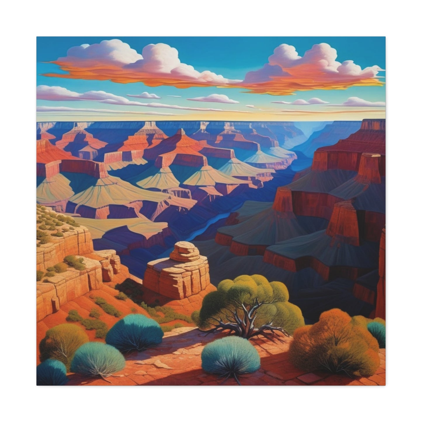 Canvas Print - Grand Canyon Abstract Art 3