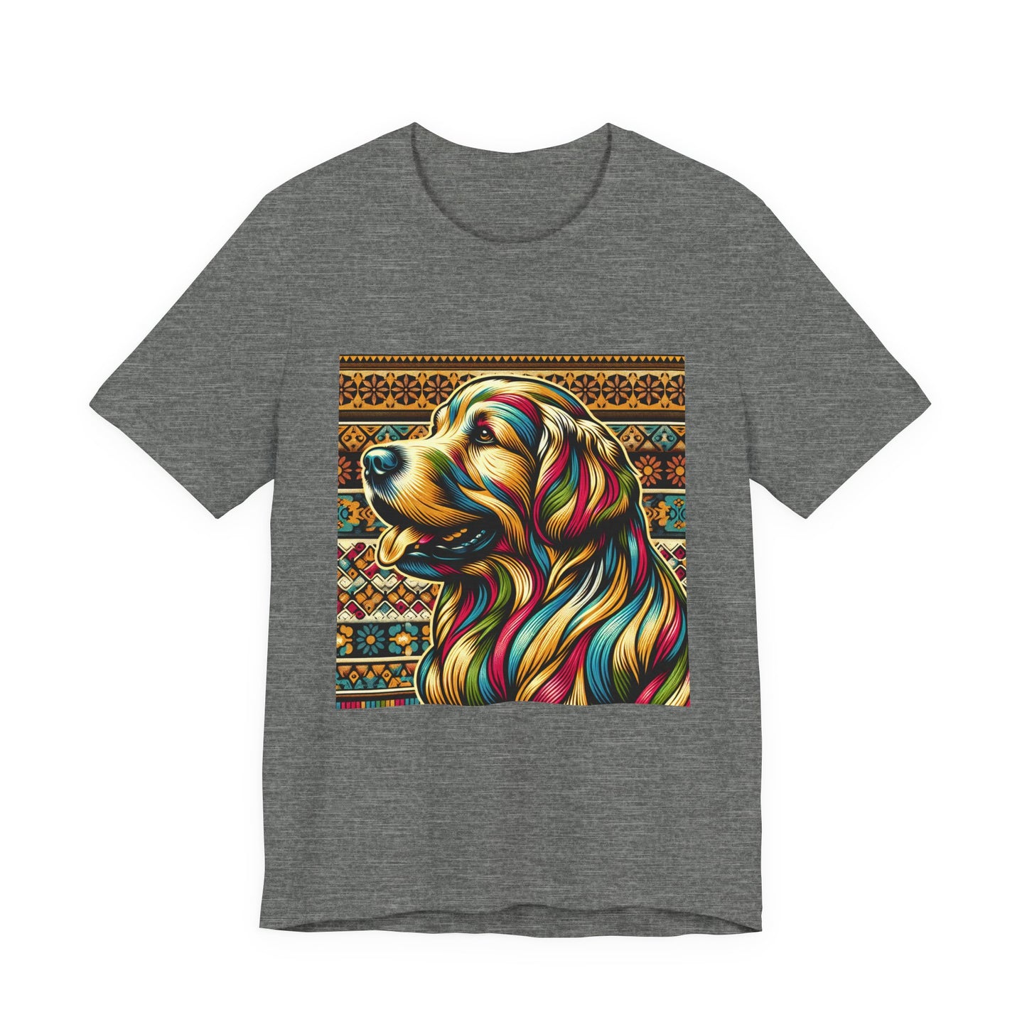 Retro Colorful Golden Retiever Tee - Unisex Shirt