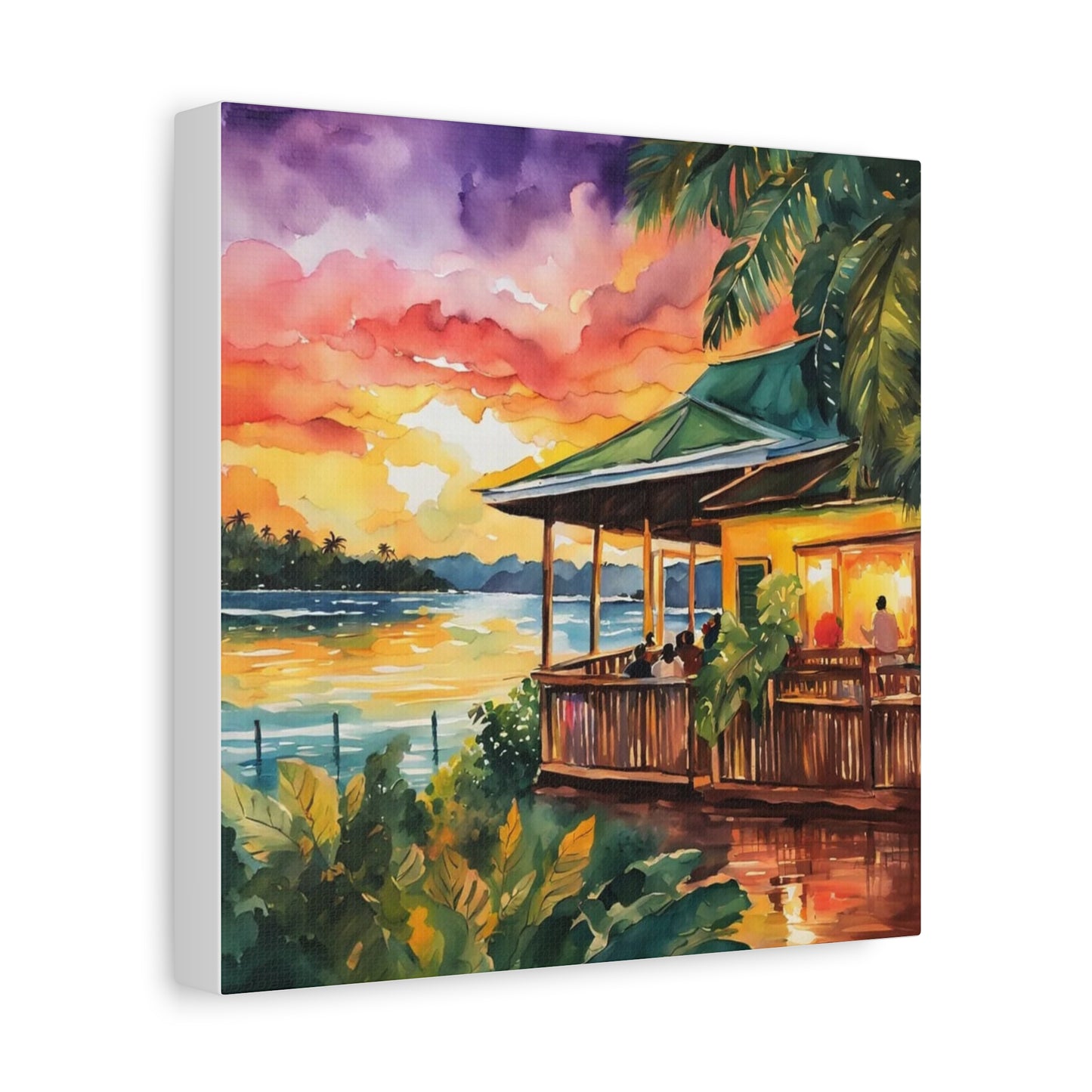 Beach Side Restaurant Abstract Art