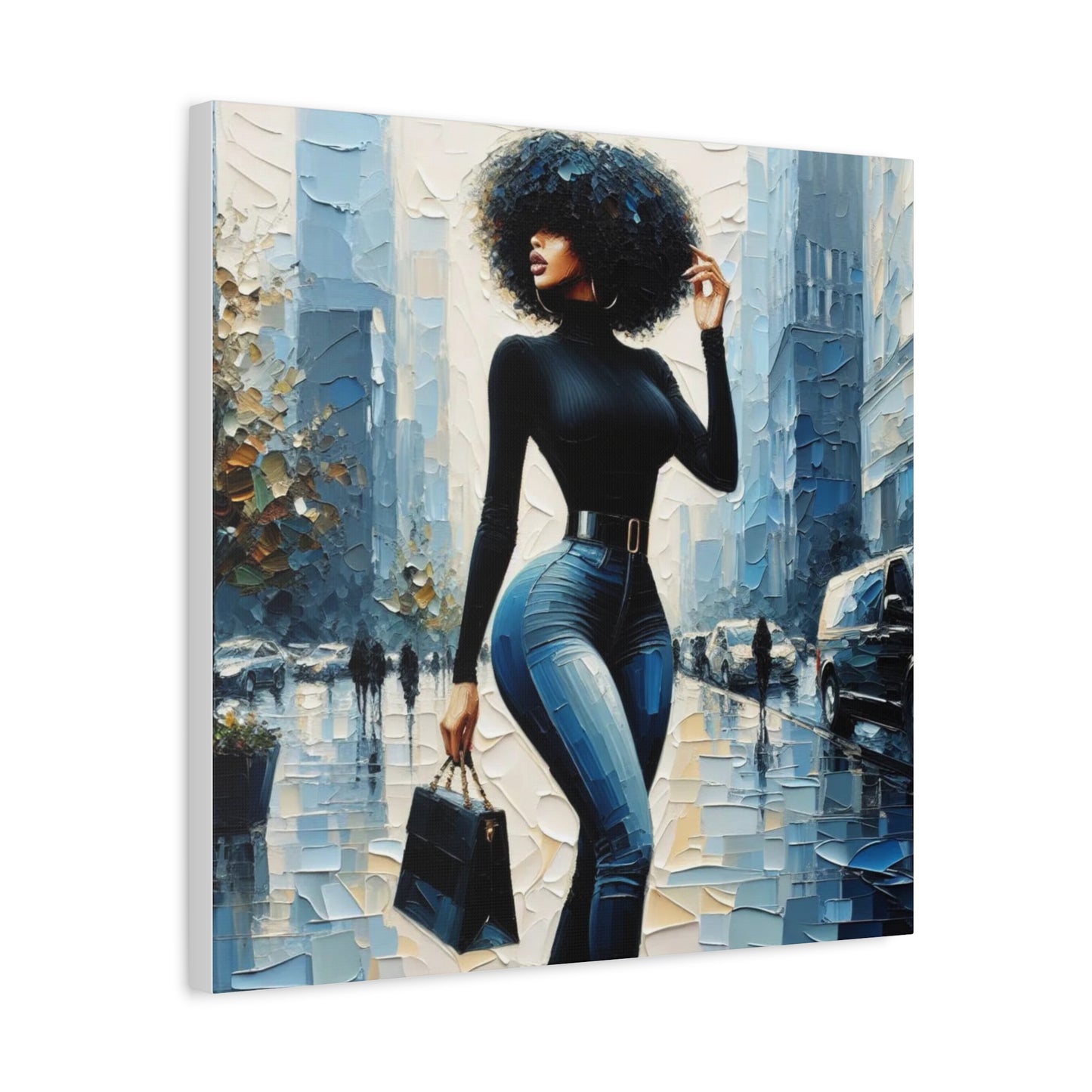 Beautiful Black Woman Canvas Art