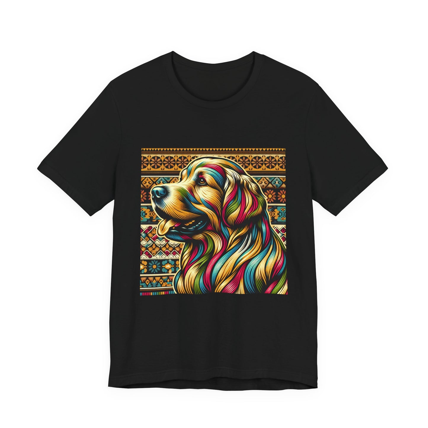 Retro Colorful Golden Retiever Tee - Unisex Shirt