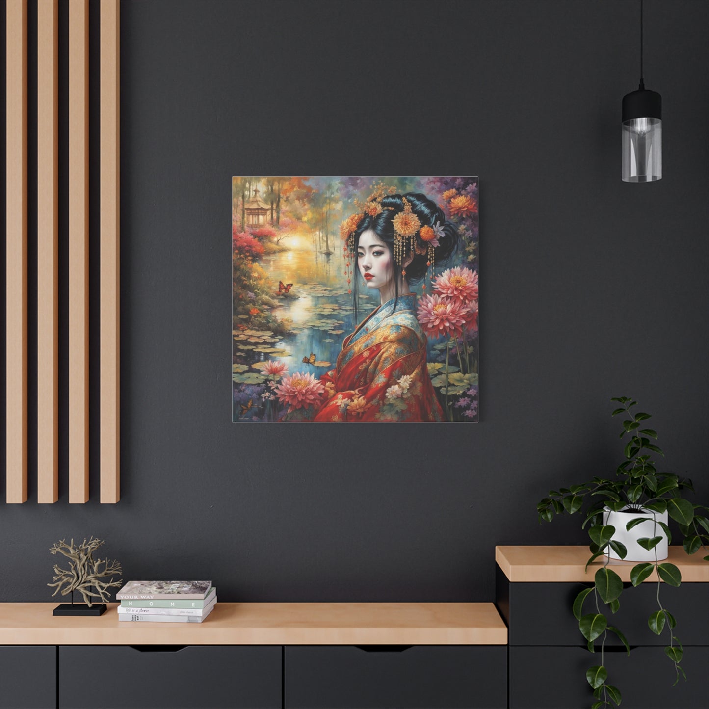 Beautiful Woman Asian Abstract Art