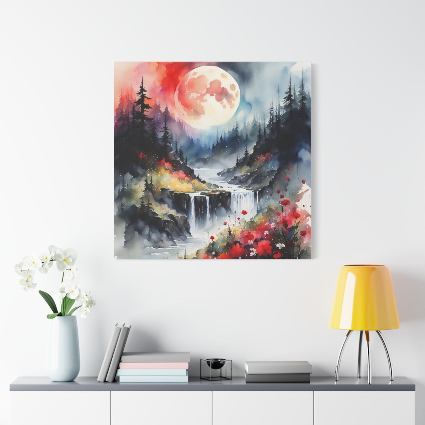 Large Moon Asian Abstract Art