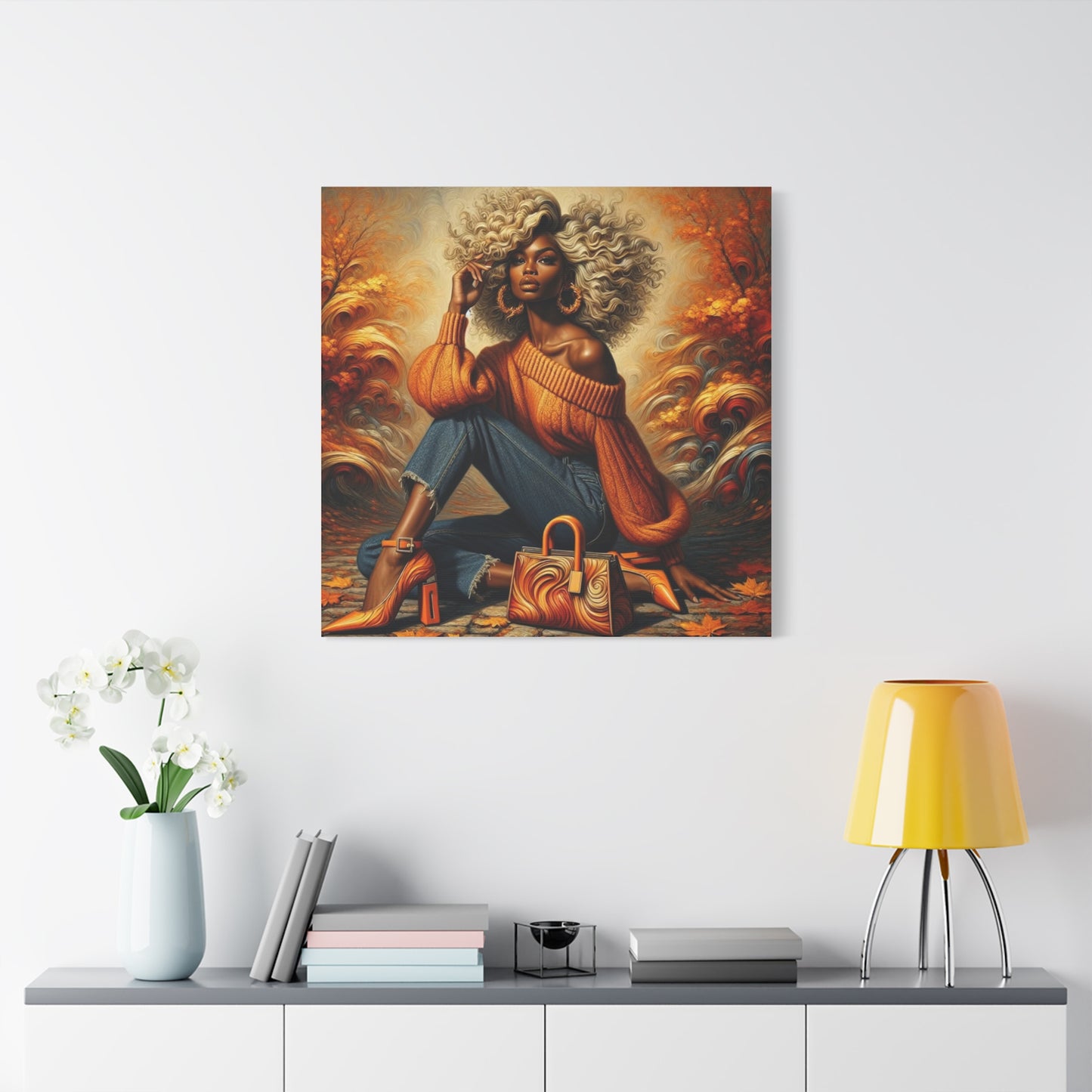 Beautiful Black Woman Canvas Art
