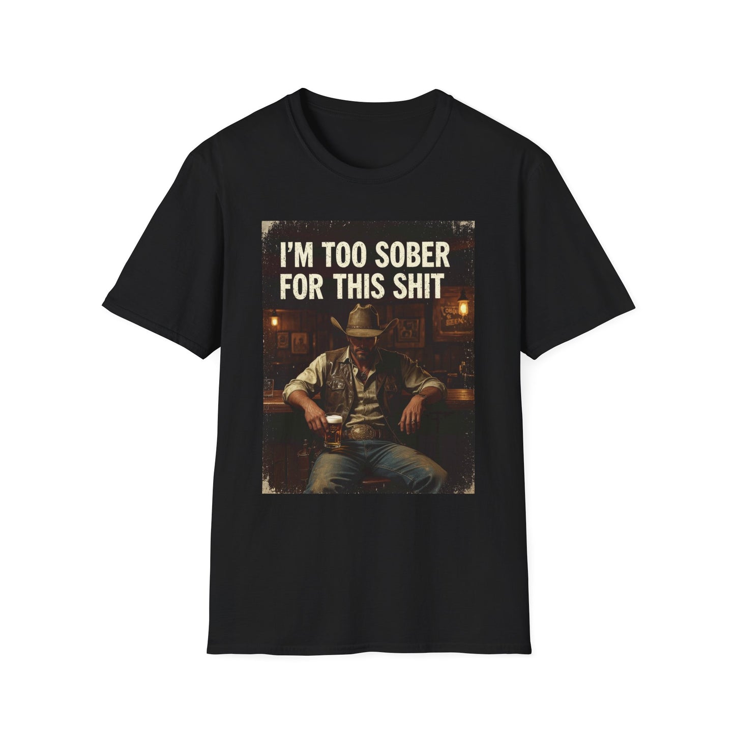 I'm Too Sober for This Shit Western Boho, Unisex T-Shirt,