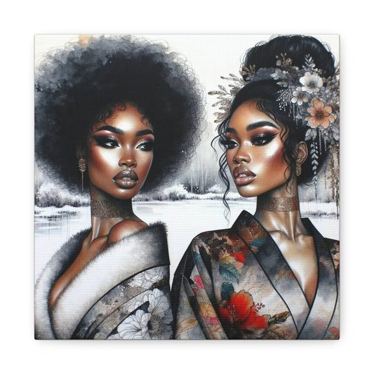 Beautiful Black Woman Canvas Art