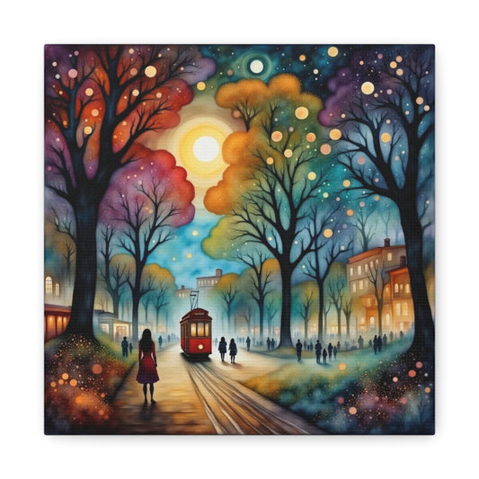 Trolly in the Park Abstract Art