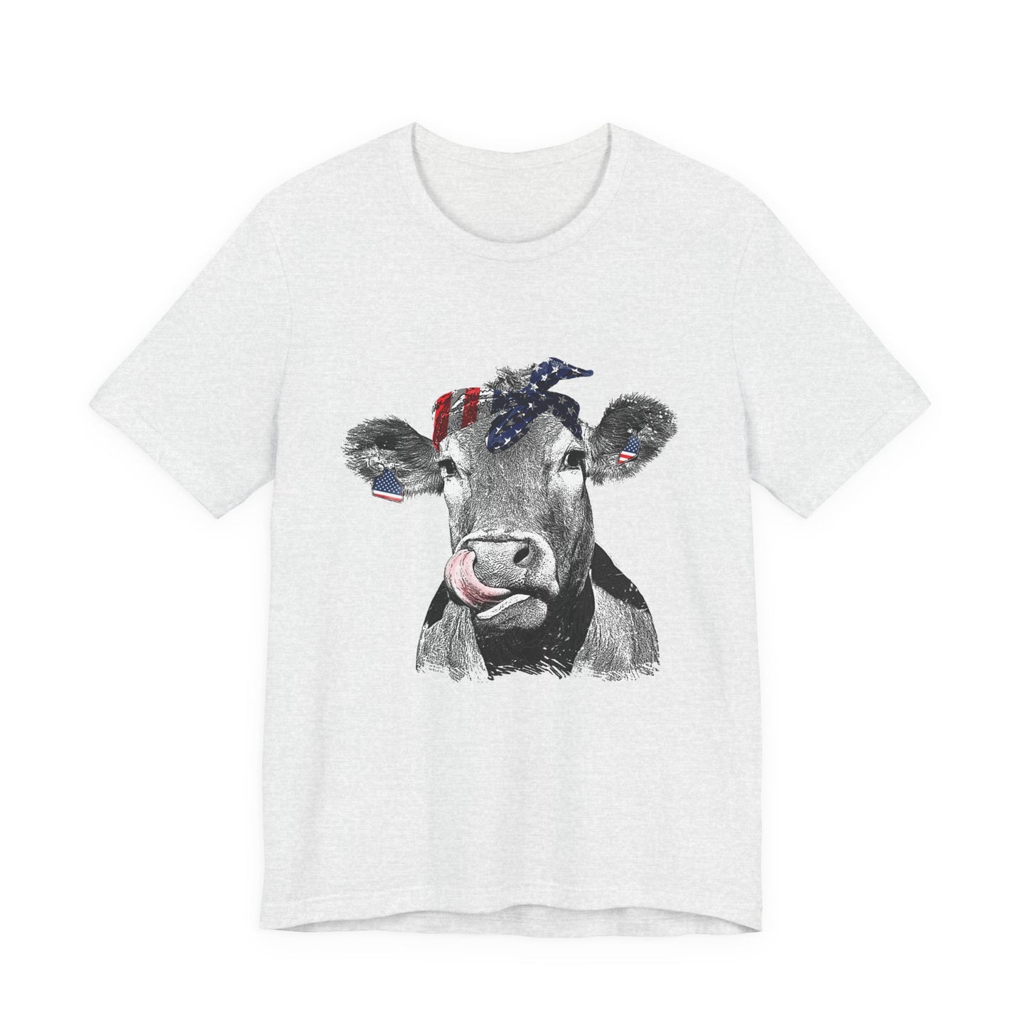 Cow with Flag Bandanna T-Shirt