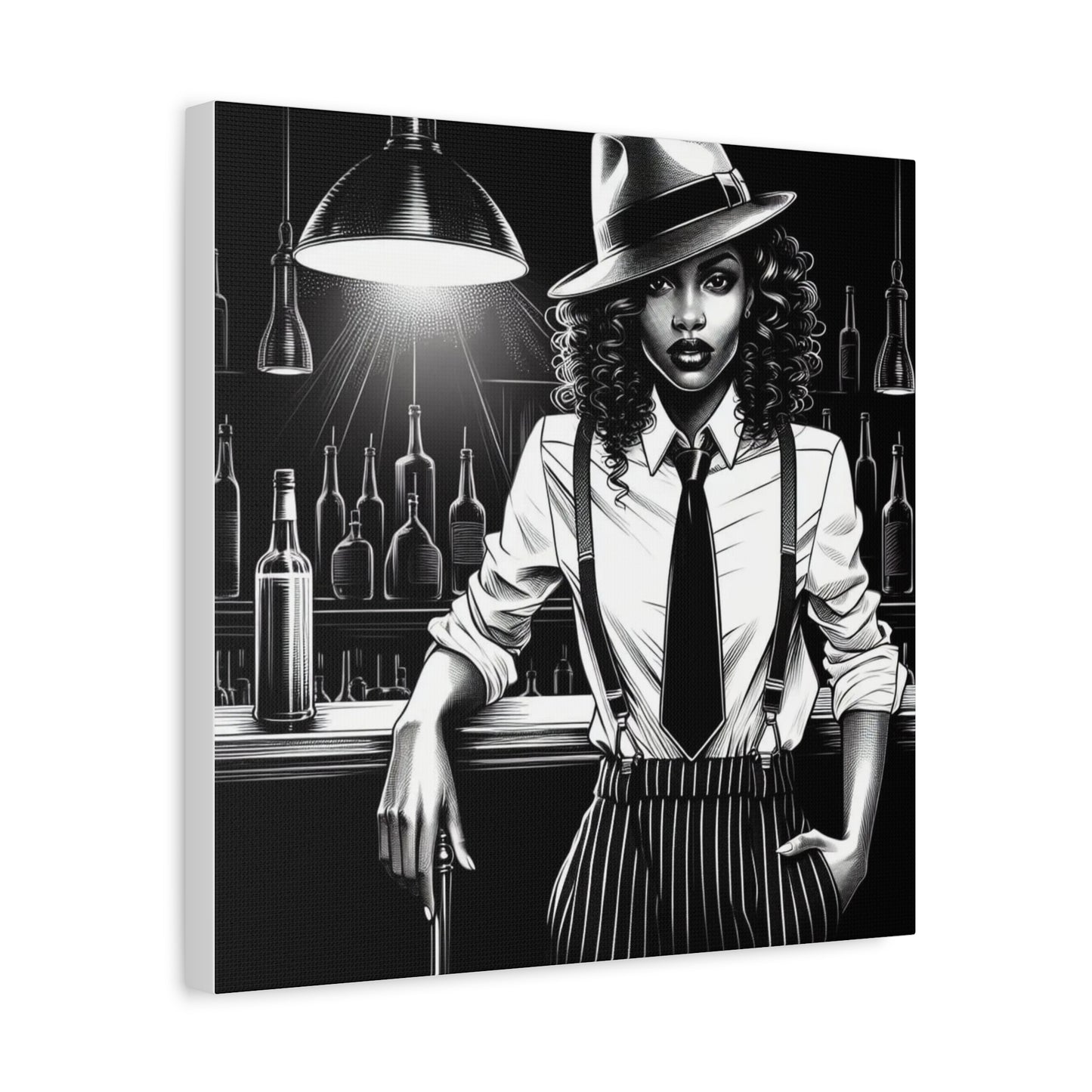 Beautiful Black Woman Canvas Art