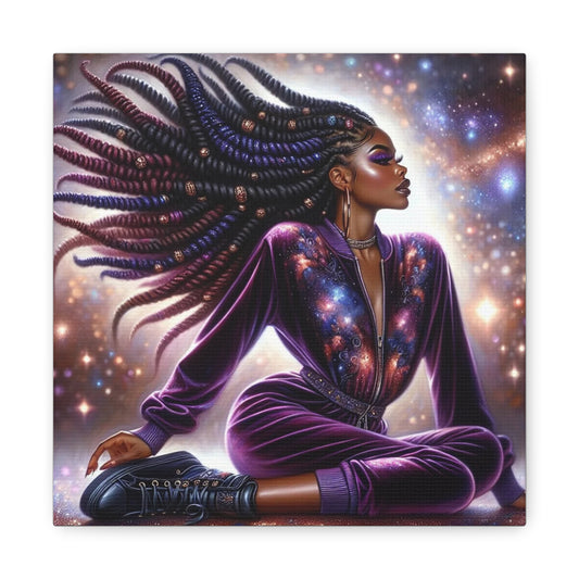 Beautiful Black Woman Canvas Art