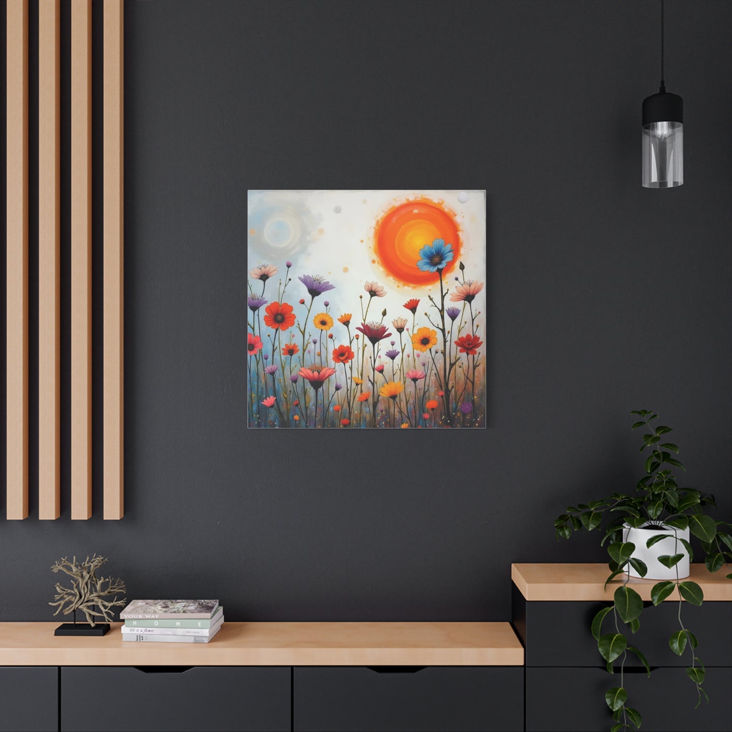 Flowers in the Sun Abstract Art