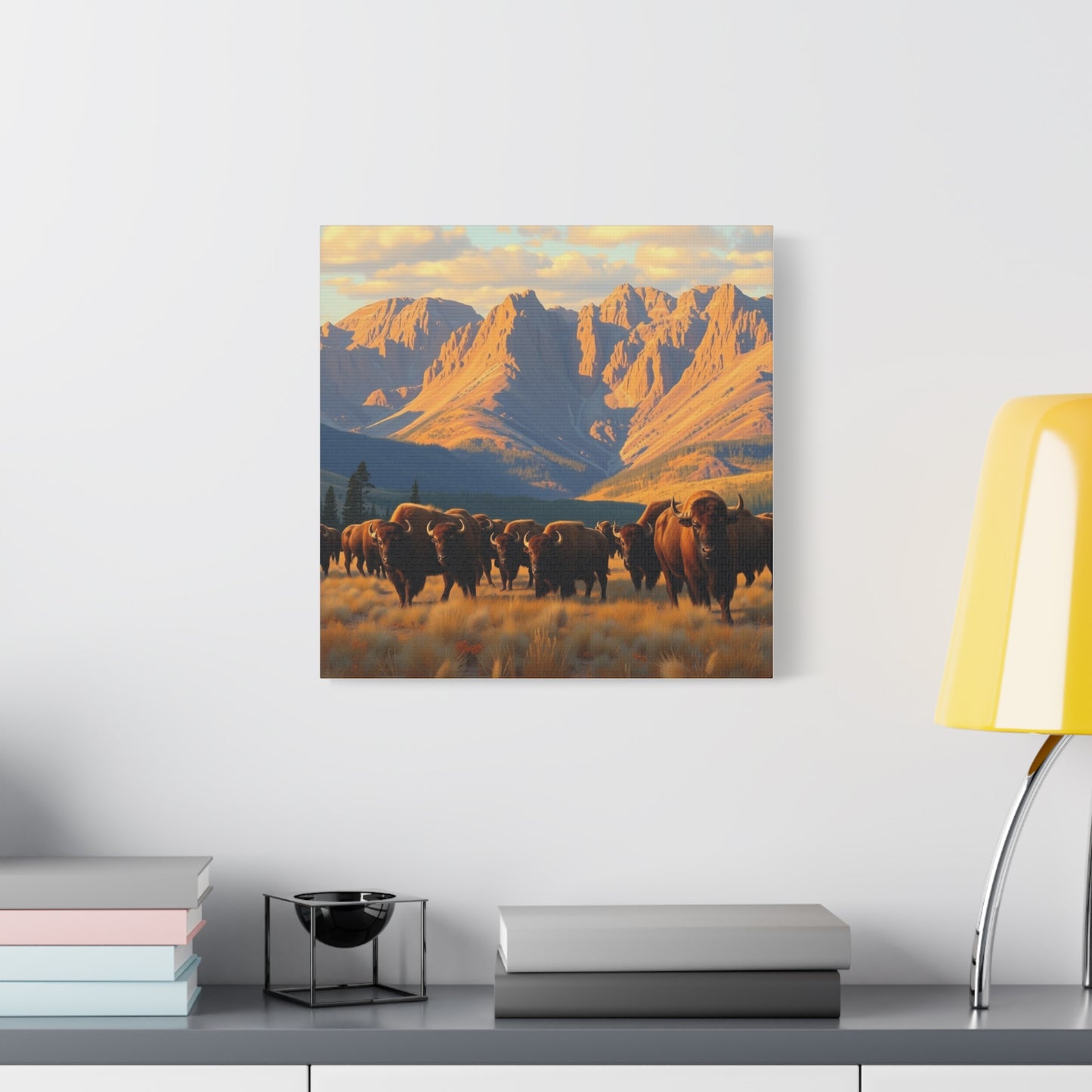 Canvas Print -Buffalo at the Black Hills Wall Art