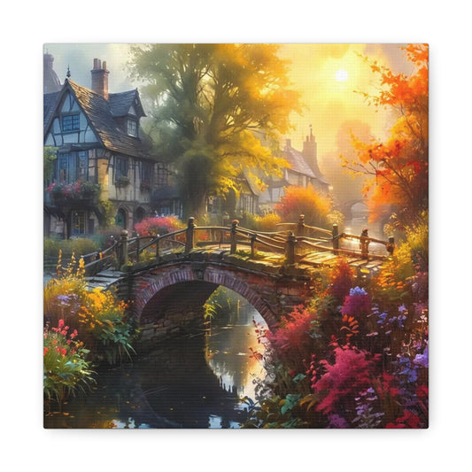 Canvas Print - The Bridge to Town Wall Art