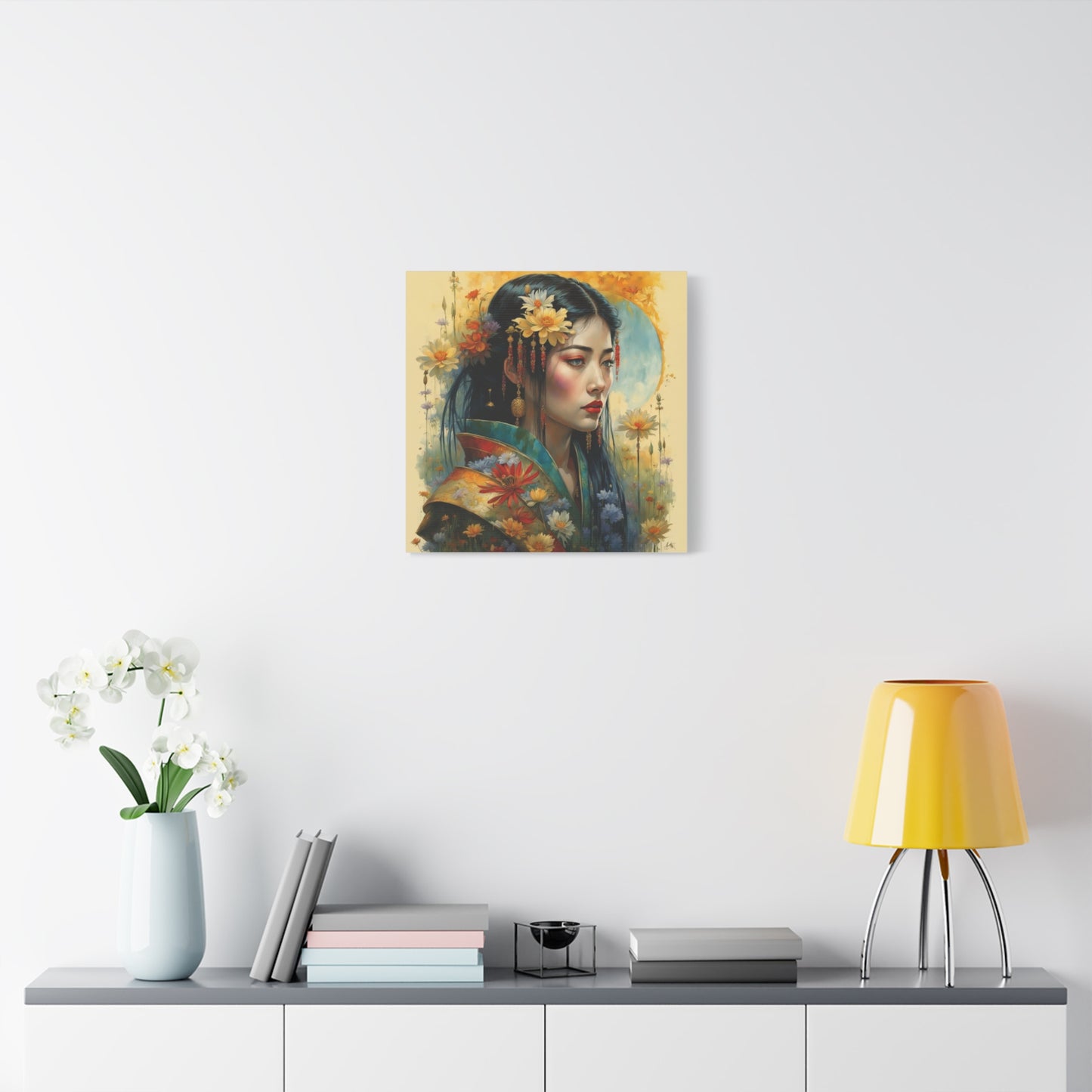 Beautiful Woman Asian Abstract Art