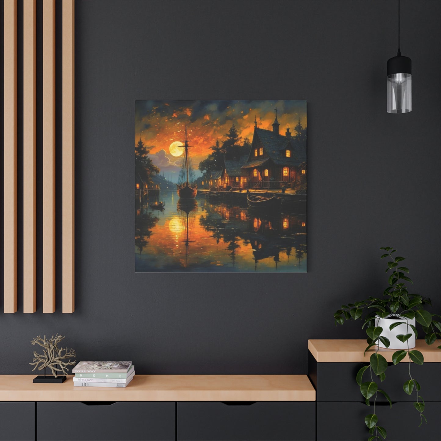 Wall Art - Harbor Glow Matte Canvas