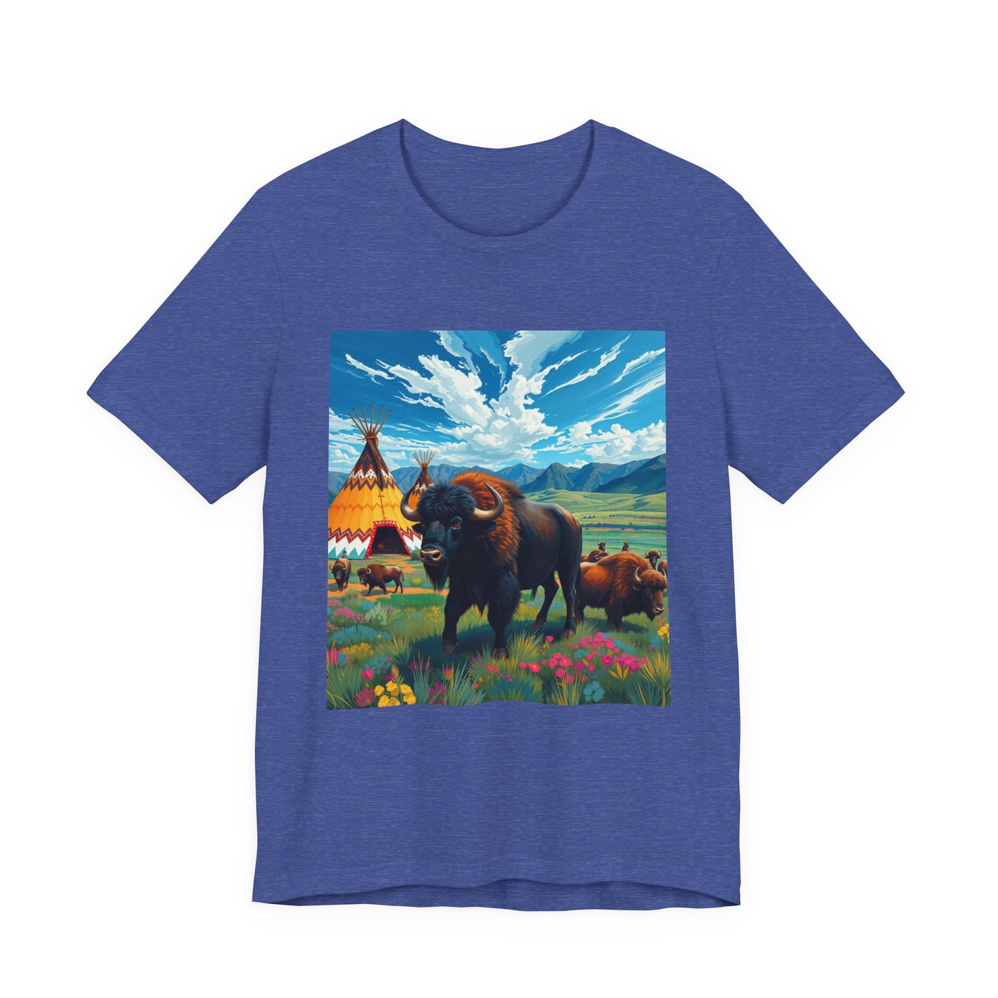 Southwest Abstract Buffalo Tee Shirt