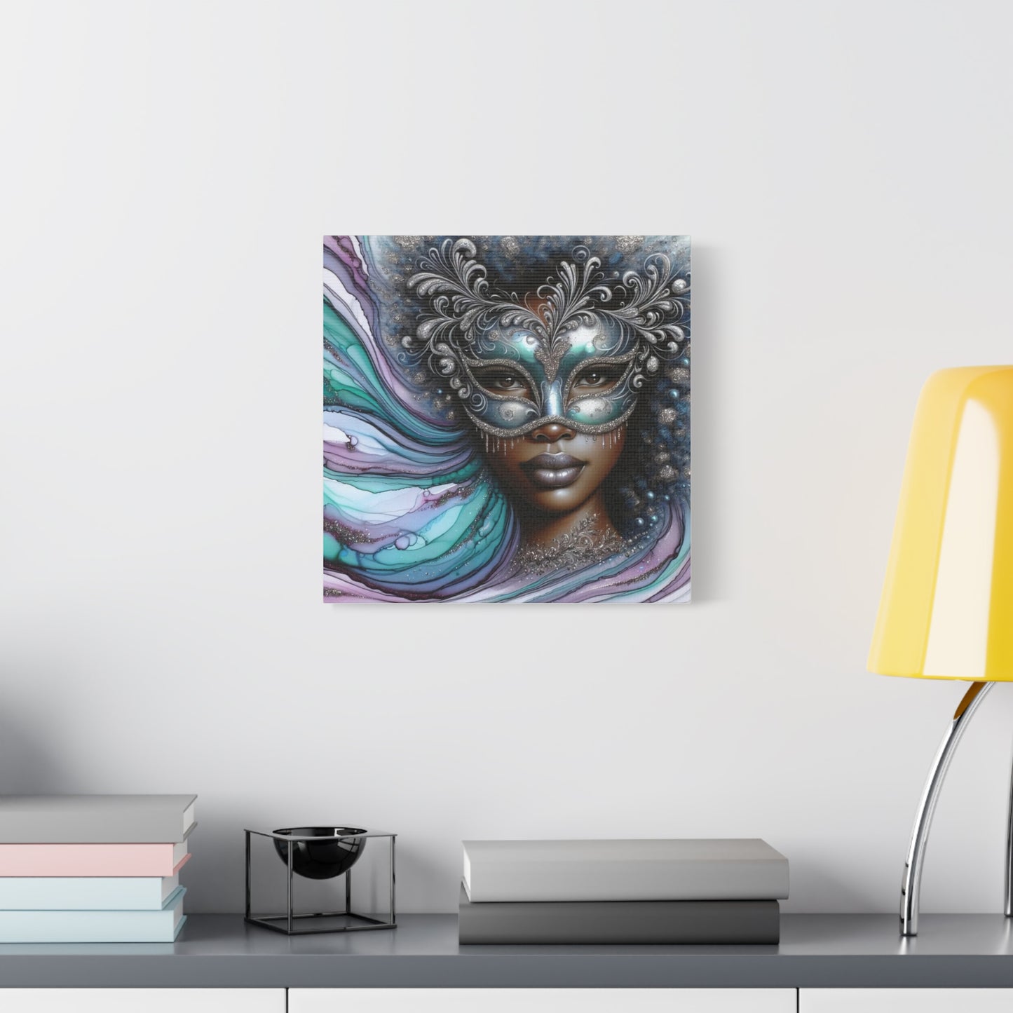 Beautiful Black Woman Abstract Canvas Art