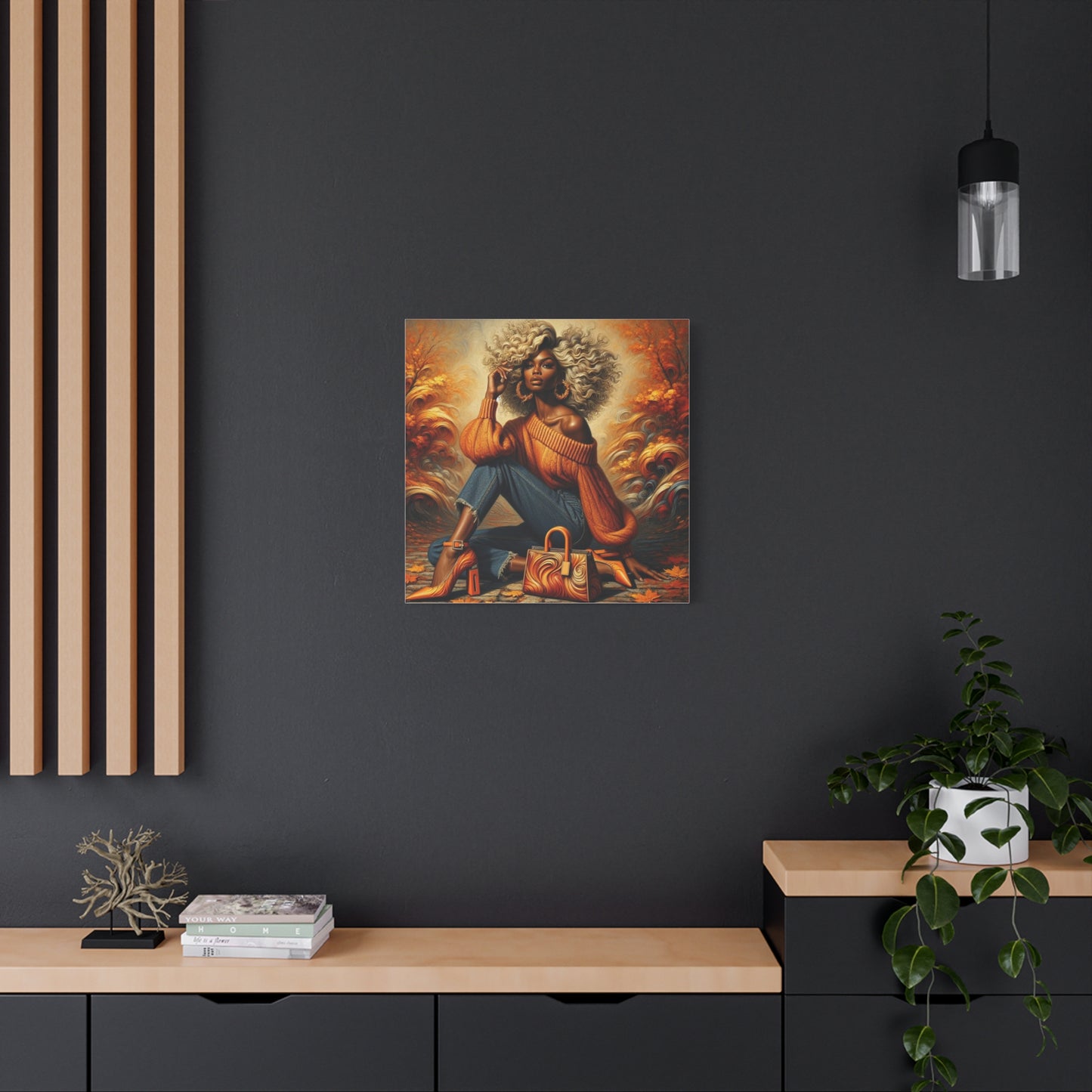 Beautiful Black Woman Canvas Art