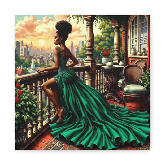 Beautiful Black Woman Canvas Art