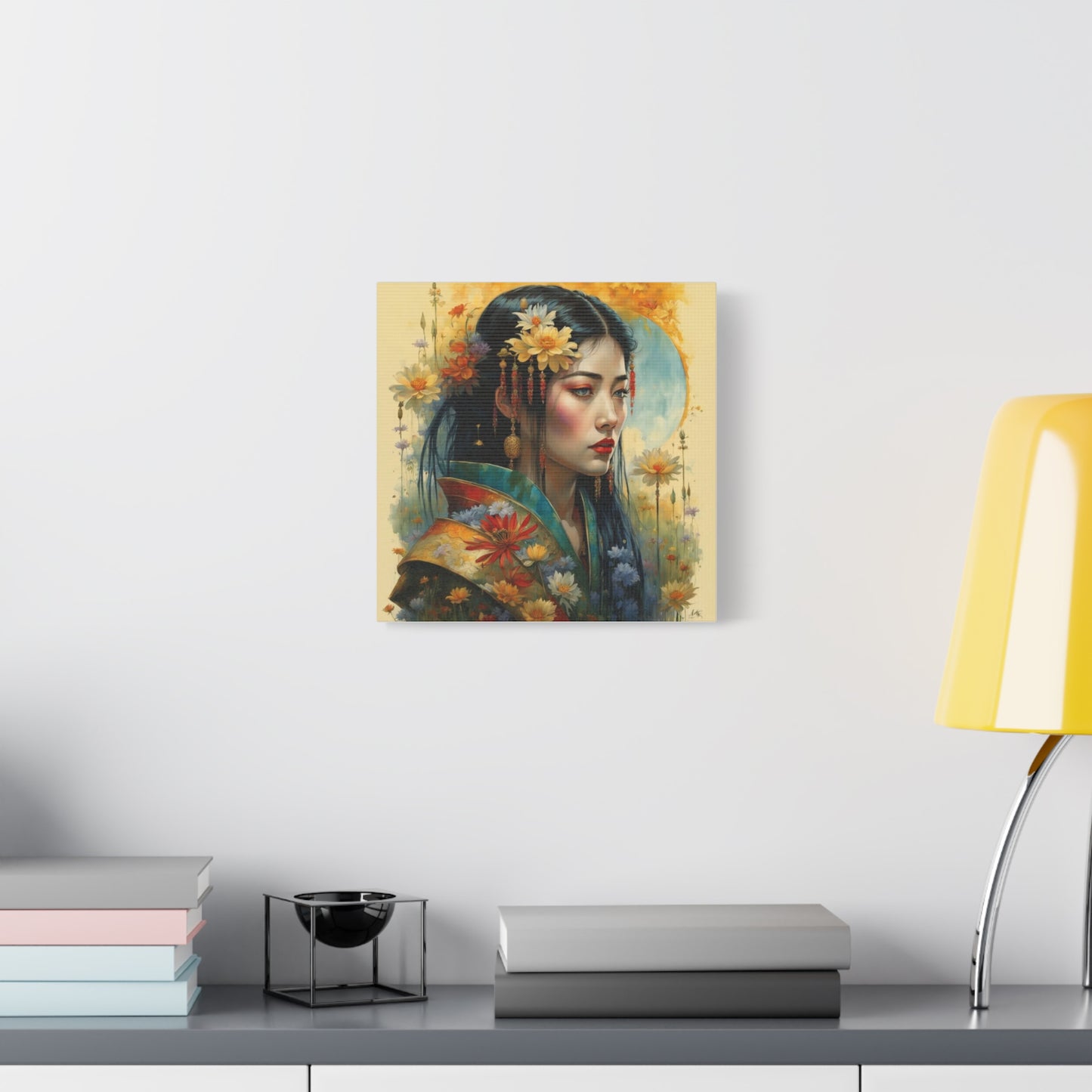 Beautiful Woman Asian Abstract Art