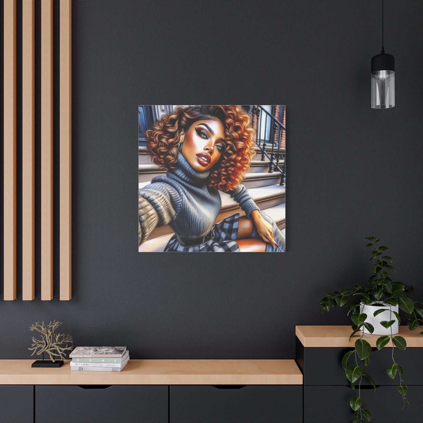 Beautiful Black Woman Canvas Art