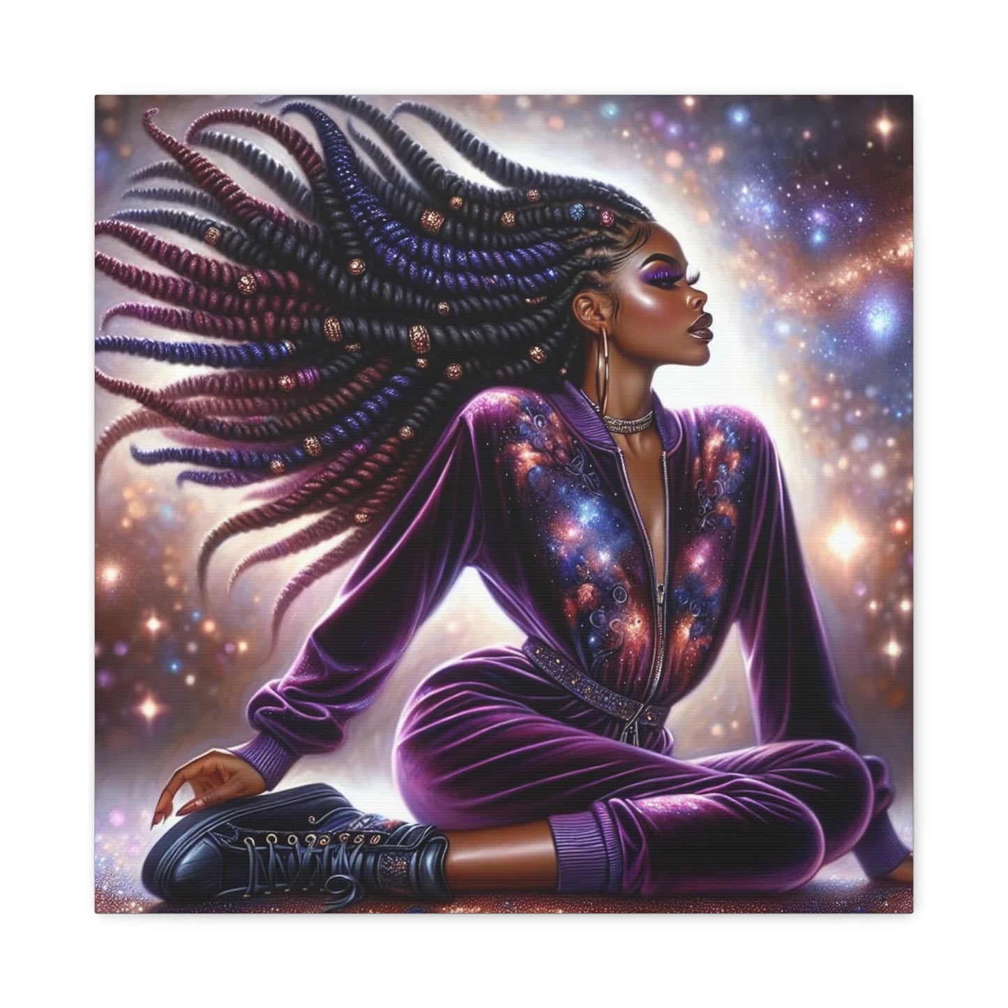 Beautiful Black Woman Canvas Art
