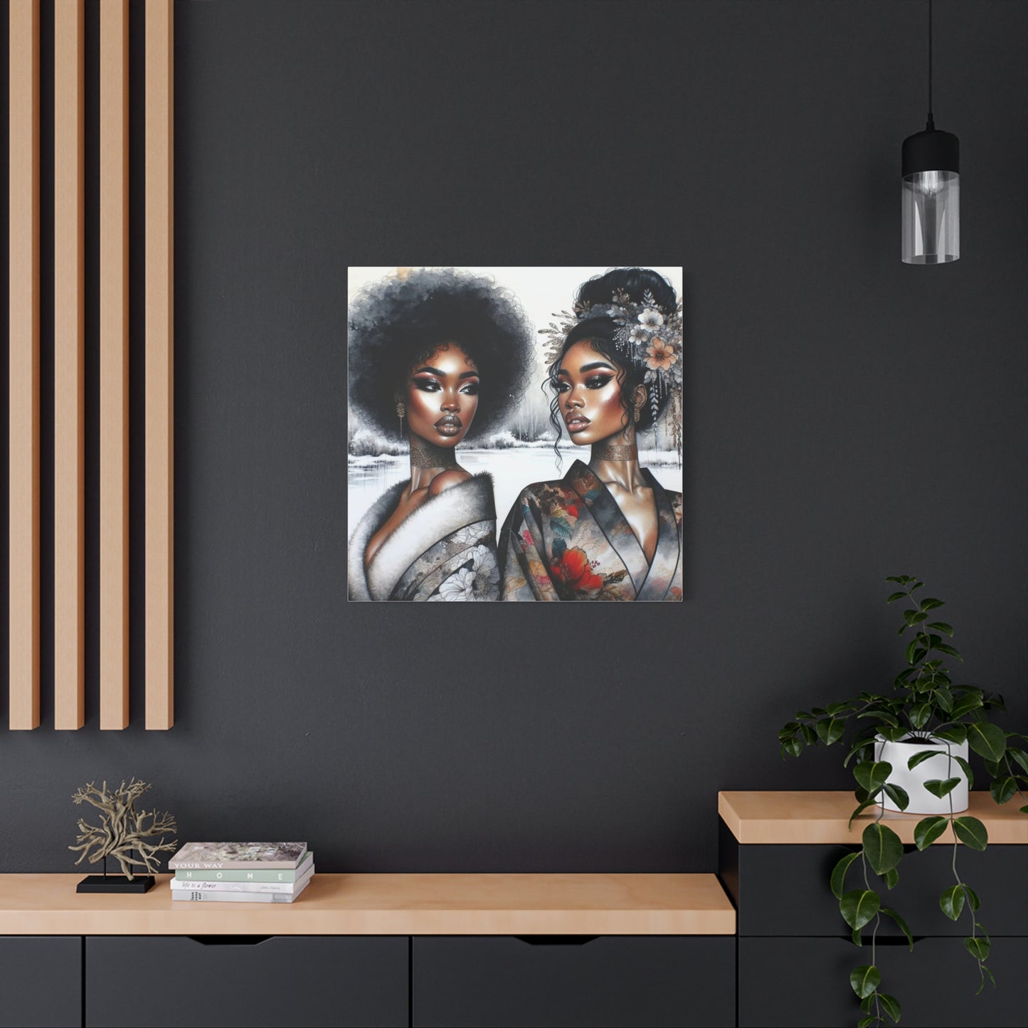 Beautiful Black Woman Canvas Art