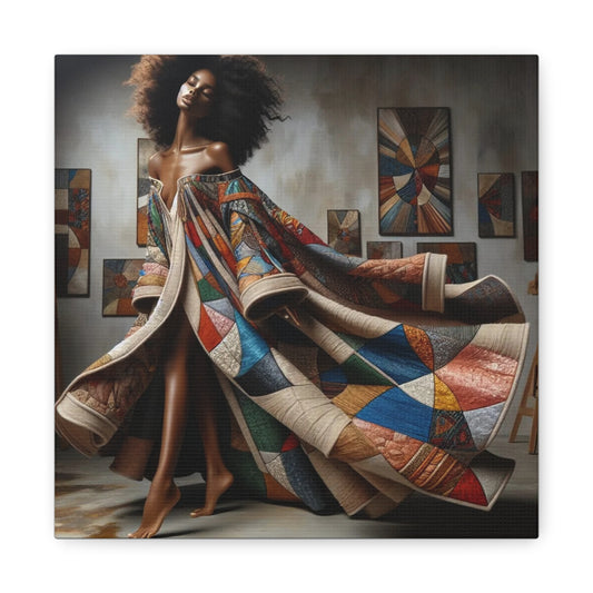 Beautiful Black Woman Canvas Art