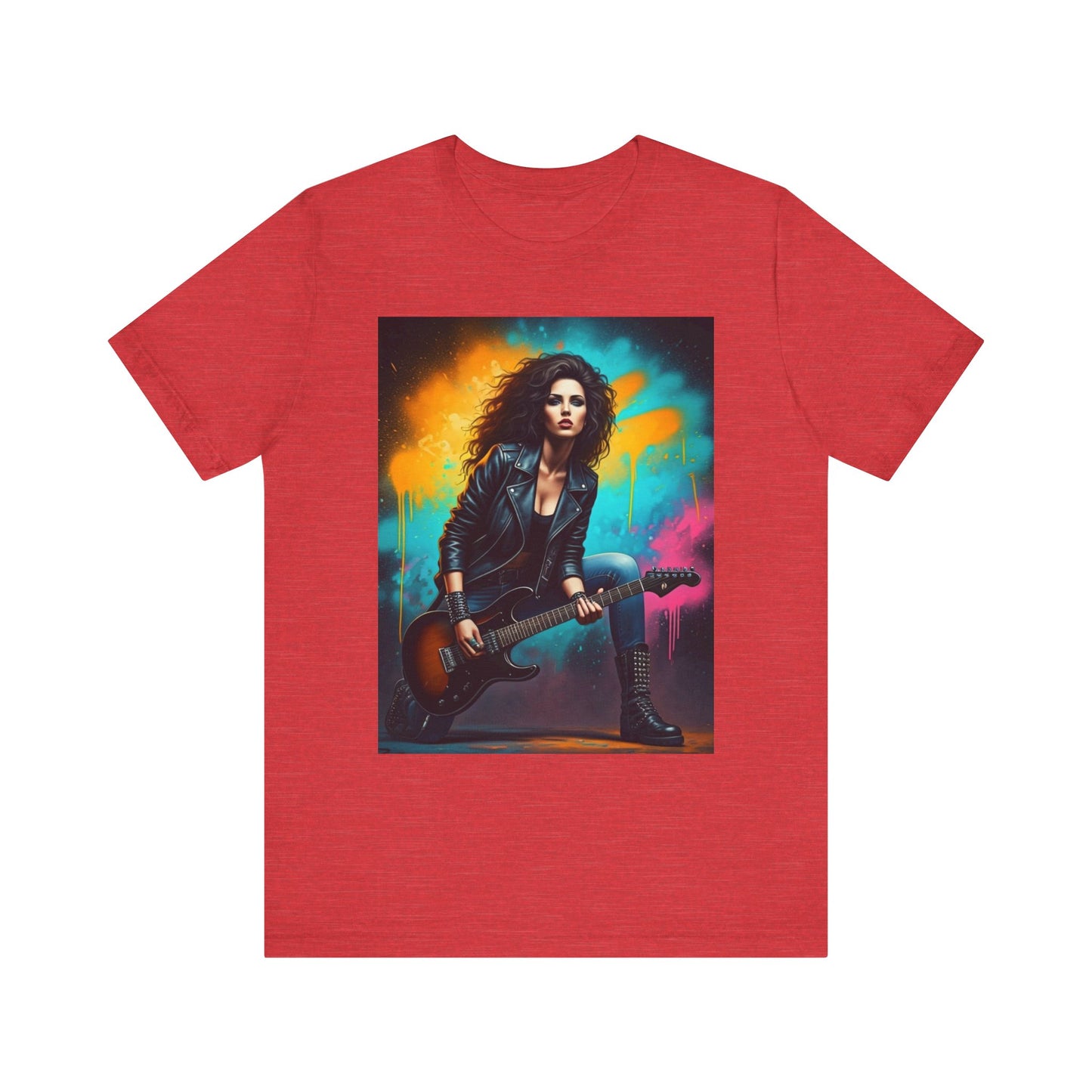 Woman Rock Star Abstract T-Shirt