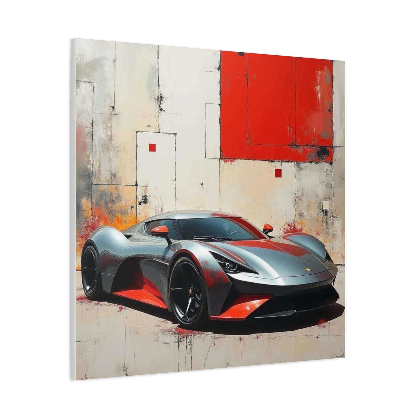 Sports Car Abstract Art
